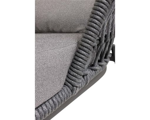Interliving Doppelliege 7013 aus Rope-Geflecht - Anthrazit - 6