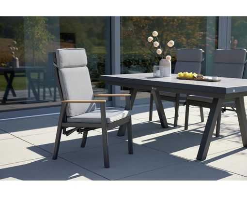 Interliving Positionsstuhl 7014, mit Funktionen, inkl. Sitzkissen - Anthrazit - 7