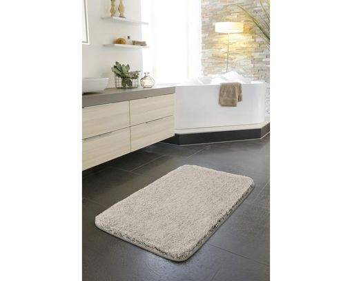 Badematte - Serie "Melange", taupe , ca. 60x100 cm - taupe - 3