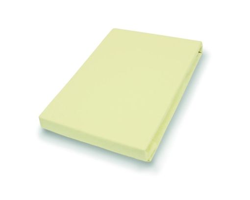 Elastan-Feinjersey-Spannbettlaken, Limone, ca. 150x200 cm - Limone - 1