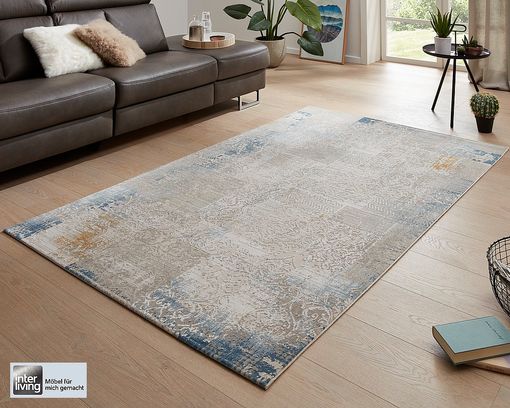 Teppich Interliving F-8540 160x230cm - 634 beige-blau - 1