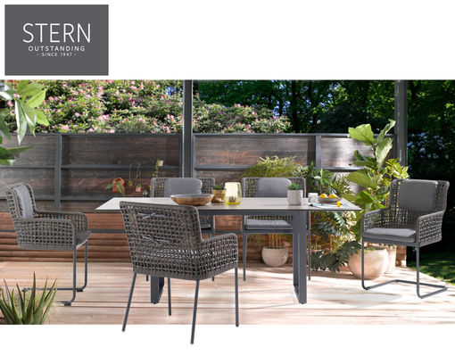 STERN Garten Kufentisch - grau / anthrazit - 3