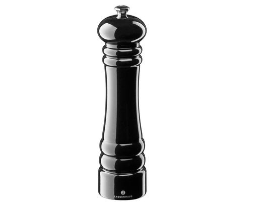Salzmühle "Berlin", schwarz glänzend mit patentiertem Keramik-Mahlwerk - Schwarz - 1