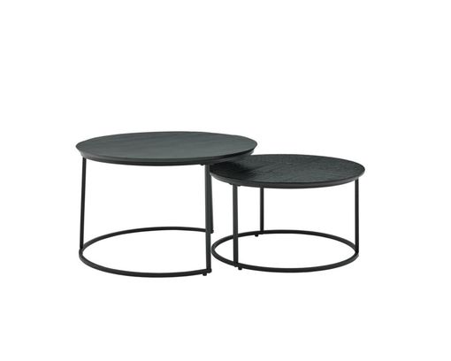 Roomio Couchtisch-Set No. 2001 aus Mangoholz - Schwarz - 3