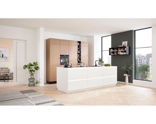 Interliving Küche 3075, Weiß/Cremefarben, mit Kochinsel - Weiß/Creme - 1