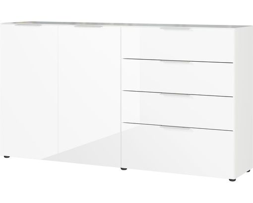 Kommode "Göteborg", 4 Schubkästen, 2 Türen - Weiß - 2