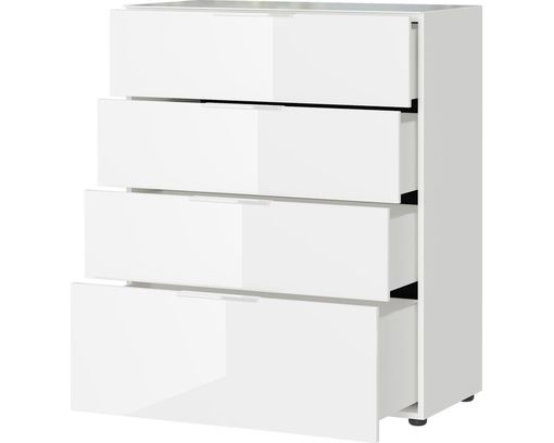 Kommode "Göteborg", 4 Schubkästen - Weiß - 3