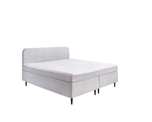 Boxspringbett "Solingen", ca. 140x200 cm - Silber - 1