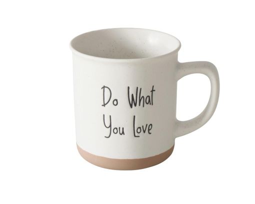 Becher "Vibo" mit Spruch, ca. 380 ml - Weiß - 2