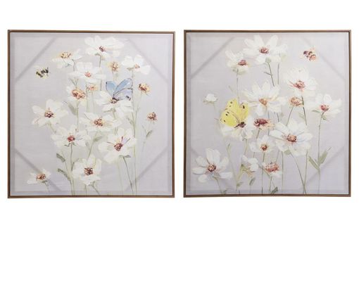 Wandbild "Blumen", ca. 80x80 cm - Mehrfarbig - 1