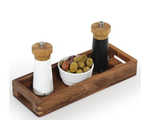 Serviertablett aus Akazienholz, ca. 32x12 cm - Holz - 2