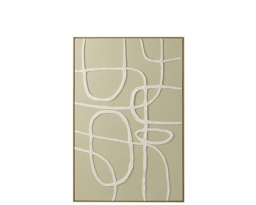 Wandbild "Abstract", ca. 82x122 cm - Beige - 1