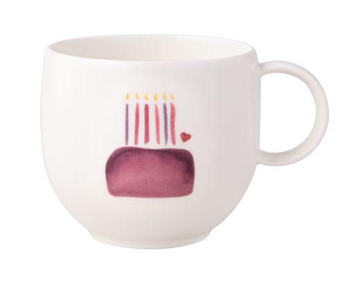 Villeroy & Boch Becher "With Love" mit Henkel - Weiß - 1