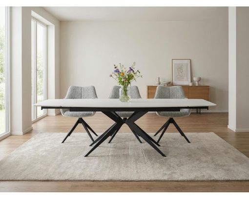 Tisch "Hirtshals", Ausziehtisch, ca. 160-240x76x90cm -  - 5