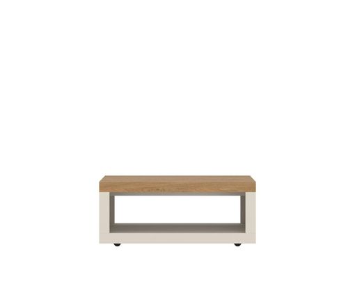 Couchtisch "Weimar", ca. 106 x 44,7 x 65cm - holz, weiß - 1