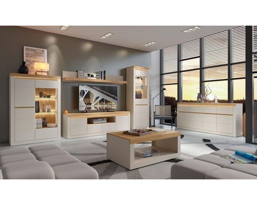 Couchtisch "Weimar", ca. 106 x 44,7 x 65cm - holz, weiß - 2