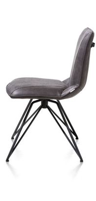 XOOON Mac, Stuhl - Gestell off black - Rocky + Handgriff Catania schwarz - Schwarz/ Anthrazit, Grau - 3