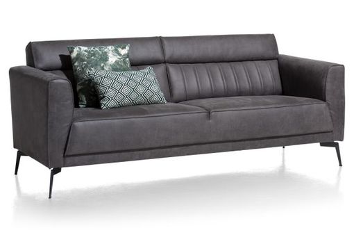 XOOON Fiskardo, 2.5-Sitzer - Schwarz/ Anthrazit, Blau, Braun, Grau, Gruen, Orange, Pink, Rot, Taupe, Weiss, Gelb - 12