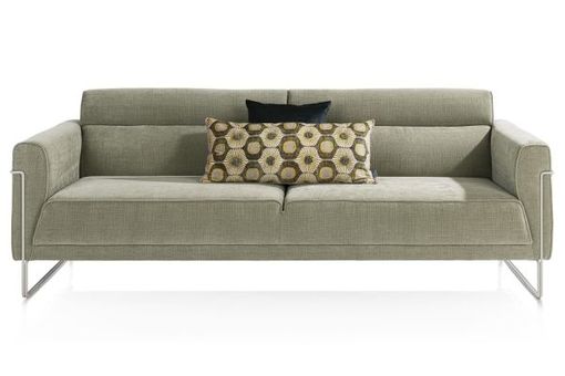 XOOON Fiskardo, 3-Sitzer - Schwarz/ Anthrazit, Blau, Braun, Grau, Gruen, Orange, Pink, Rot, Taupe, Weiss, Gelb - 3