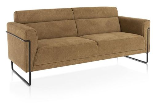 XOOON Fiskardo, 3-Sitzer - Schwarz/ Anthrazit, Blau, Braun, Grau, Gruen, Orange, Pink, Rot, Taupe, Weiss, Gelb - 6