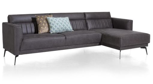 XOOON Fiskardo, Longchair rechts - Schwarz/ Anthrazit, Blau, Braun, Grau, Gruen, Orange, Pink, Rot, Taupe, Weiss, Gelb - 10