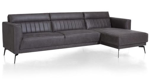 XOOON Fiskardo, Longchair rechts - Schwarz/ Anthrazit, Blau, Braun, Grau, Gruen, Orange, Pink, Rot, Taupe, Weiss, Gelb - 11