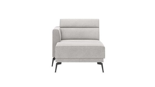 XOOON Fiskardo, Longchair links - Schwarz/ Anthrazit, Blau, Braun, Grau, Gruen, Orange, Pink, Rot, Taupe, Weiss, Gelb - 2