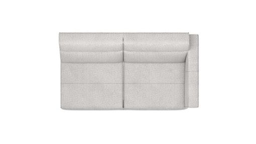 XOOON Fiskardo, 2-Sitzer Armlehne rechts - Schwarz/ Anthrazit, Blau, Braun, Grau, Gruen, Orange, Pink, Rot, Taupe, Weiss, Gelb - 2