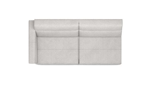 XOOON Fiskardo, 2.5-Sitzer Armlehne links - Schwarz/ Anthrazit, Blau, Braun, Grau, Gruen, Orange, Pink, Rot, Taupe, Weiss, Gelb - 2