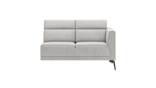 XOOON Fiskardo, 2-Sitzer - small - Armlehne rechts - Schwarz/ Anthrazit, Blau, Braun, Grau, Gruen, Orange, Pink, Rot, Taupe, Weiss, Gelb - 1