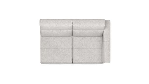 XOOON Fiskardo, 2-Sitzer - small - Armlehne rechts - Schwarz/ Anthrazit, Blau, Braun, Grau, Gruen, Orange, Pink, Rot, Taupe, Weiss, Gelb - 2