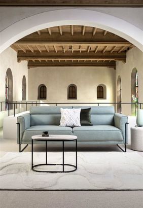 XOOON Fiskardo, 2-Sitzer - small - Armlehne rechts - Schwarz/ Anthrazit, Blau, Braun, Grau, Gruen, Orange, Pink, Rot, Taupe, Weiss, Gelb - 5