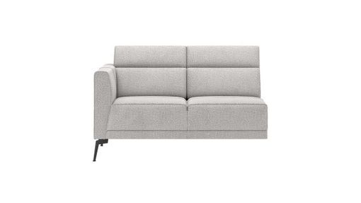 XOOON Fiskardo, 2-Sitzer - small - Armlehne links - Schwarz/ Anthrazit, Blau, Braun, Grau, Gruen, Orange, Pink, Rot, Taupe, Weiss, Gelb - 1