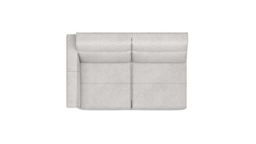 XOOON Fiskardo, 2-Sitzer - small - Armlehne links - Schwarz/ Anthrazit, Blau, Braun, Grau, Gruen, Orange, Pink, Rot, Taupe, Weiss, Gelb - 2