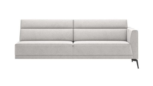 XOOON Fiskardo, 4-Sitzer Armlehne rechts - Schwarz/ Anthrazit, Blau, Braun, Grau, Gruen, Orange, Pink, Rot, Taupe, Weiss, Gelb - 1