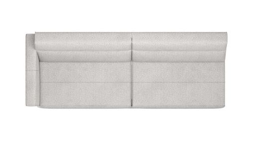 XOOON Fiskardo, 4-Sitzer Armlehne links - Schwarz/ Anthrazit, Blau, Braun, Grau, Gruen, Orange, Pink, Rot, Taupe, Weiss, Gelb - 2