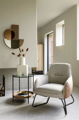 XOOON Oviedo, Sessel mit niedriege Rücken - Schwarz/ Anthrazit, Blau, Braun, Grau, Gruen, Orange, Pink, Rot, Taupe, Weiss, Gelb - 17