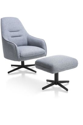 XOOON Oviedo, Hocker - Schwarz/ Anthrazit, Blau, Braun, Grau, Gruen, Orange, Pink, Rot, Taupe, Weiss, Gelb - 3