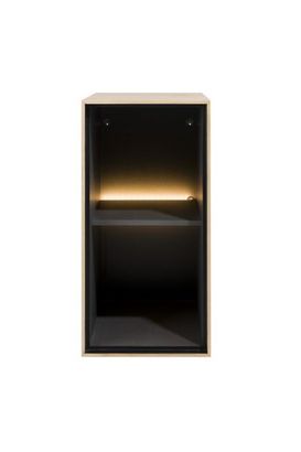 XOOON Elements, Box 60 x 30 cm. - Holz - zum aufhängen + 2-Nischen + Led -  - 3