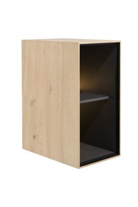 XOOON Elements, Box 60 x 30 cm. - Holz - zum aufhängen + 2-Nischen + Led -  - 4