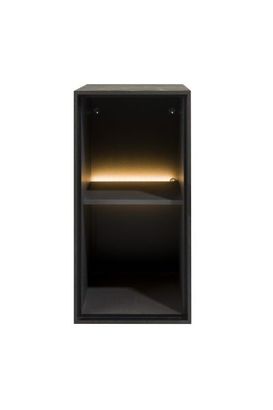 XOOON Elements, Box 60 x 30 cm. - Holz - zum aufhängen + 2-Nischen + Led -  - 3
