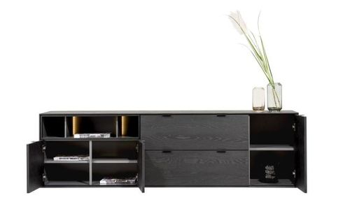 XOOON Elements, Sideboard 210 cm. - 3-Türen + 2-Laden + 3-Nischen + Led -  - 3