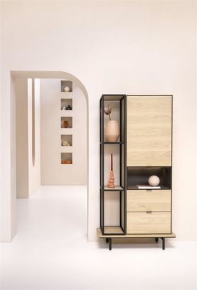 XOOON Elements, Bücherregal 180 cm. + 3-Nischen -  - 6