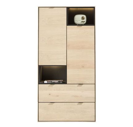 XOOON Elements, Schrank 90 cm. - 2-Türen + 2-Laden + 2-Nischen + Led -  - 2