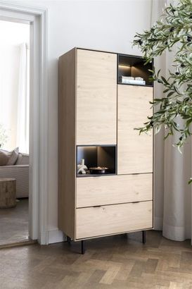 XOOON Elements, Schrank 90 cm. - 2-Türen + 2-Laden + 2-Nischen + Led -  - 5