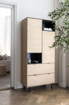 XOOON Elements, Schrank 90 cm. - 2-Türen + 2-Laden + 2-Nischen + Led -  - 6