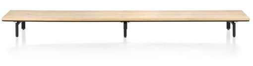 XOOON Elements, Plattform 250 cm. inkl. 3 metall Füße -  - 1