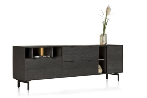 XOOON Elements, Sideboard 240 cm. - 3-Türen + 2-Laden + 5-Nischen + Led inkl. Metallfüße -  - 2
