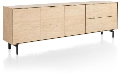 XOOON Elements, Sideboard 240 cm - 3-Türen + 2-Laden inkl. Metallfüße -  - 5