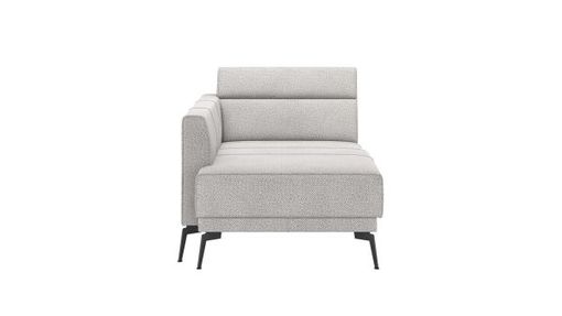 XOOON Fiskardo, Longchair mit langem Armlehne - links - Schwarz/ Anthrazit, Blau, Braun, Grau, Gruen, Orange, Pink, Rot, Taupe, Weiss, Gelb - 2